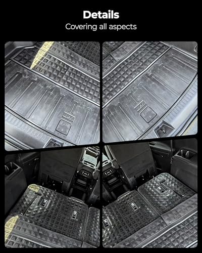 3W Seat Back Mats & Cargo Liner for 2026 2025 2024 Dodge Charger EV Accessories Floor Liners Trunk Cover Custom Fit TPE Heavy-Duty Liners - size: 2024-2026 Charger Cargo Set