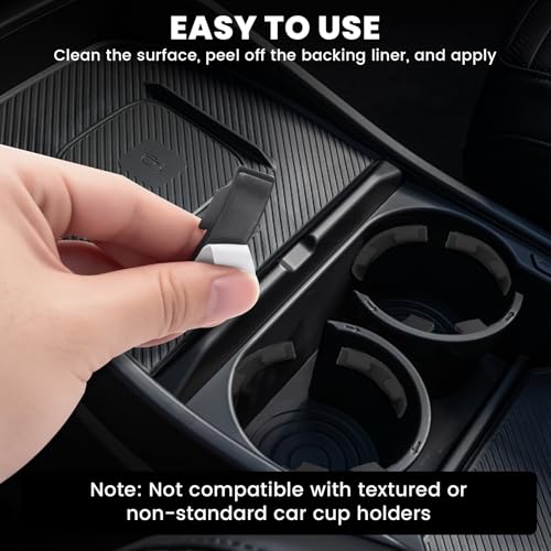 12 PCS Car Cup Holder Insert Limiter, Silicone Cupholder Insert, Silicone Waterproof Self-Adhesive Car Cup Holder Stabilizer, Self-Adhesive Cups Holder Inserts for Cars, for Car with Arc Leaf Design