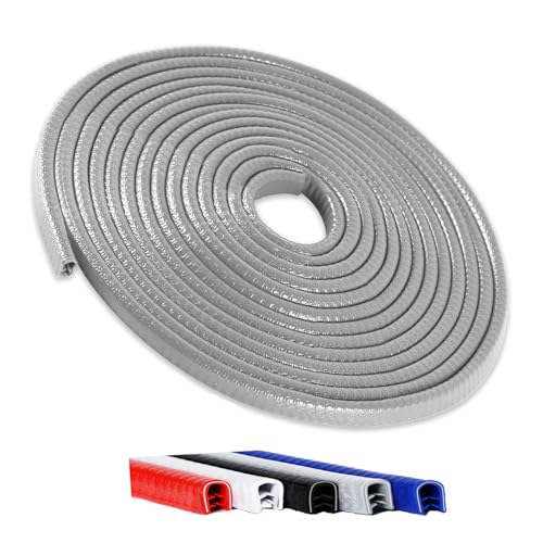 Winfort 33FT(10M) Universal Car Door Edge Protector Guards, No-Glue Required Rubber Seal U Shape Automotive Door Entry Guard, Suitable for Most Cars, SUVs and Trucks (Grey) - color: Grey, size: 33Ft