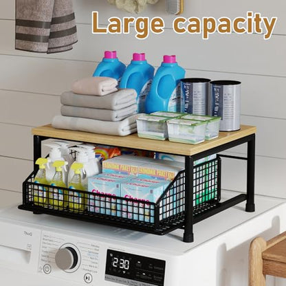 Funecy Coffee Pod Drawer Holder,Coffee Machine Storage Rack,Home Kitchen Counter Coffee Bar Organizer,Storage Basket Drawer (Black) - color: Black