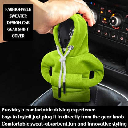 vvag Gear Shift Hoodie, Dutch Fleece, Green, Universal Fit (16.54 x 4.53 inches), Hardware Handle Accessory - color: Green