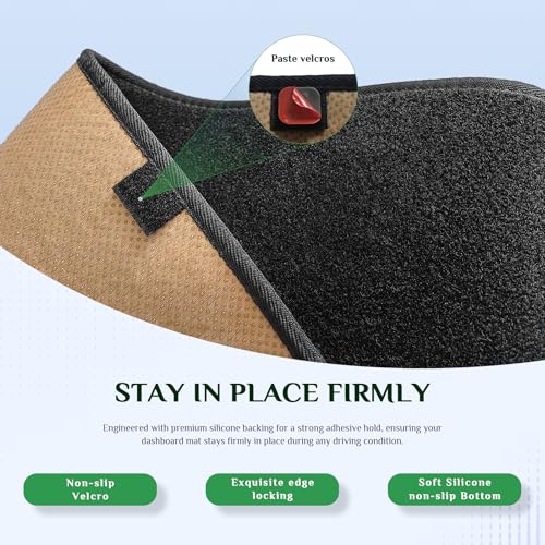 Dash Cover, Anti-Glare, Sun Protection, Dustproof, UV-Proof, Dashboard Covers, Interior Car Accessorie Fit for 2018-2023 Hy-undai Kona Electric N (Fits Vehicle Without HUD Models), Black - color: Black, size: Fit for 2018-2023 Hy-undai Kona Electric N