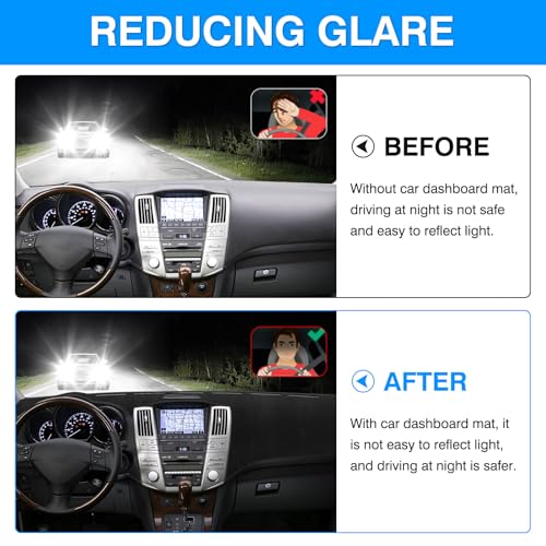 Autorder Dashboard Cover Mat for Lexus RX RX300/RX330/RX350/RX400 2004-2008 2009 Accessories Dash Cover Upgrade Flannel Dash Mat Sunshade Glare UV Rays Protector - size: For Lexus RX 2004-2009