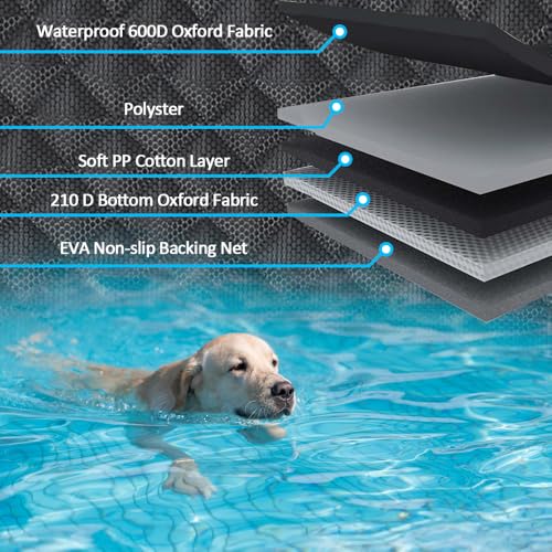 Dog Car Seat Cover for Back Seat Pet Cover for Dogs Waterproof Car Seat Protector Bench Seat Cover, Scratchproof Nonslip Durable Car Seat Covers for SUV,Truck &Cars(Standard Size:52W*48L)