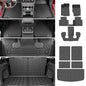 powoq 6 Seats Floor Mats Compatible with 2021-2026 Jeep Grand Cherokee L Cargo Mat Floor Liner TPE Replacement for 2021-2026 Jeep Grand Cherokee L Accessories (Trunk Mat+Backrest Mats+Floor mats) - size: Compatible with Grand Cherokee L 6Seat | 2021-2026