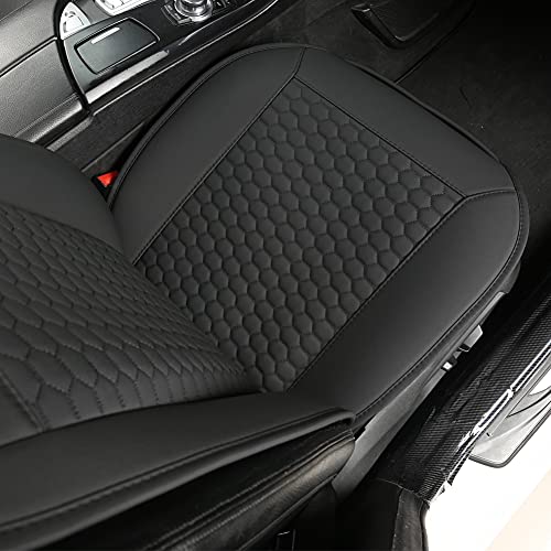 Black Panther Car Seat Cover, 1 Piece Universal Sideless Driver Seat Protector, Universal Fit 95% Vehicles, Without Lumbar Support (Black) - color: 1 Piece Black(without Lumbar Support)