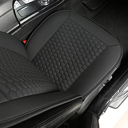 Black Panther Car Seat Cover, 1 Piece Universal Sideless Driver Seat Protector, Universal Fit 95% Vehicles, Without Lumbar Support (Black) - color: 1 Piece Black(without Lumbar Support)