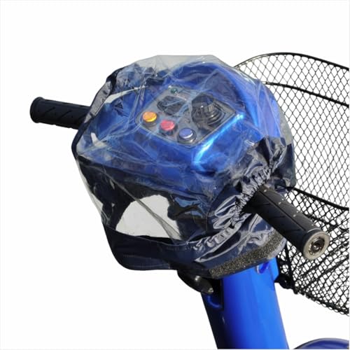 Control Panel Cover Fit for 4-Wheel Mobility Scooter, Protective Cover for Elderly Electric Power Wheelchair, Dust, Dirt, Rain & Sun Protection Accessories - color: Navy Blue
