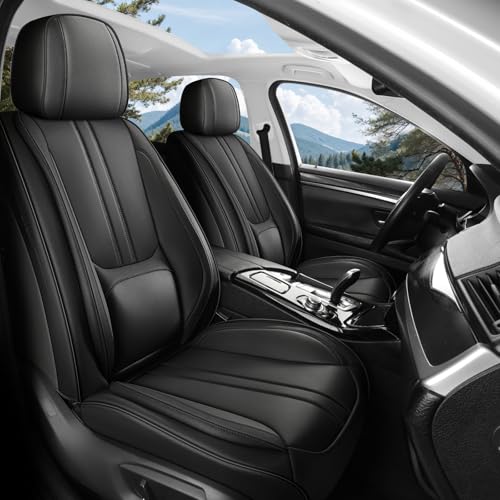 Car Seat Covers Full Set Fit for Honda Civic 2000-2025,2026,Faux Leather Seat Covers for Cars with Full Protection, Waterproof, Scratch Resistant, Easy to Install(Black,Full Set) - color: Black, size: Fit for Civic