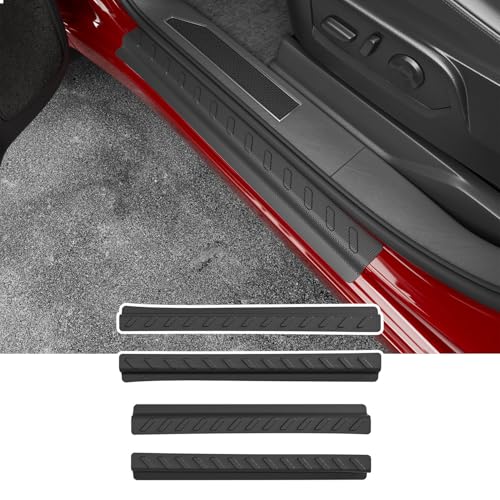 Exterior Door Sill Protector Compatible with 2019-2026 Chevy Silverado GMC Sierra 1500 Crew Cab Door Sill Guard Replacement for 2019-2026 Chevy Silverado Accessories - size: Compatible with 19-26 Silverado Sierra 1500(EXT)