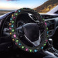 AFPANQZ Christmas Steering Wheel Covers Xmas Lights Print Car Steering Wheel Cover Universal Fit Almost Car Non-Slip Steering Wheel Covers Soft Sweat Absorbing Steering Wheel Protector Cover - color: Christmas Lights