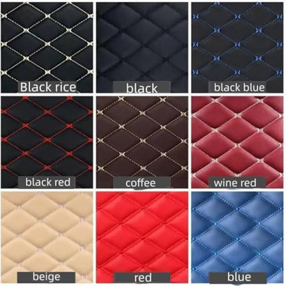 Custom Making Trunk Mats Cargo Mats Fit for 99.9% Sedan SUV All Weather Protection Leather Liners Trunk Mat Cargo Liners (Pink) - color: pink