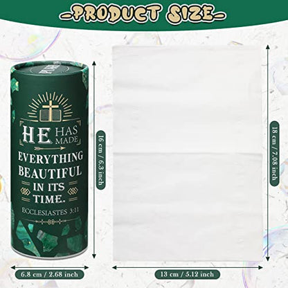 8 Pcs Car Tissue Holder Christian Verses Cylinder Boxes with Facial Tissue Bulk Religious Disposable Round Bible Napkins for Women Teacher Prayer Nurse Mother's Day Holiday Supplies Gifts