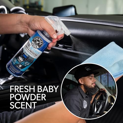 Chemical Guys Total Interior Cleaner & Protectant – Chemical Guys Interior Cleaner, Cleans & Protects Leather, Vinyl, Plastic, Rubber, Glass with a Streak-Free Finish — Cars, Trucks, SUVs, RVs, 32 oz - size: 32 Fl Oz (Pack of 1), style: Fresh