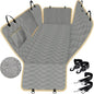Lassie XL Truck Dog Seat Cover Back Seat with 2 Seat Belts, Dog Car Hammock for Large SUV and Trucks Compatible with F150 F250/Chevrolet Silverado/Ram Pickup/GMC Sierra/Toyota Tundra and Crew Cab - color: Gray, size: Truck