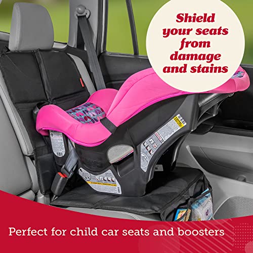 Lusso Gear Car Seat Protector - Waterproof Car Seat Cover - Non-Slip Padding & Mesh Pockets for Baby Travel Gear - Universal SUV & Vehicle Fit - Tan - color: 1-Pack Tan
