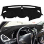 Dash Cover Mat Custom Fit for Hyundai Santa Fe/Sport/XL Dashboard Cover Pad Carpet Protector (Black) F391 - color: Black