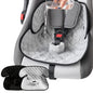 2 Pack Waterproof Piddle Pads Carseat Potty Training Car Seat Protector Waterproof Car Seat Liner Cover to Prevent Pee(Grey-1 Pack+Black-1 Pack) - color: Grey-1 Pack+Black-1 Pack