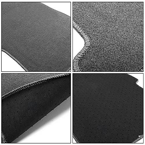 Floor Mats Compatible with BMW E46 3-Series 1999-2005, M3 Coupe 2001-2006, Front & Rear Gray/Grey 4PC Nylon Car Floor Carpets Carpet Liner by IKON MOTORSPORTS