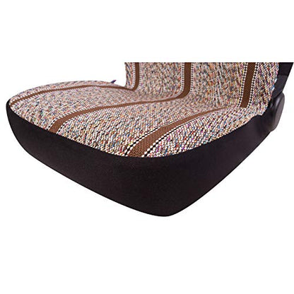 Baja Blanket Bucket Seat Cover for Car, Truck, Van, SUV - Airbag Compatible (2PCS Brown) - color: Brown