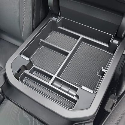for Center Console Organizer Tray ABS Materials Compatible with 2021-2026 Tahoe/Suburban (Premier/High Country) & Yukon (Denali/Denali Ultimate) — Only fit Power Sliding Center Console - color: Tahoe/Suburban/Yukon 21-26 Tray (F Power Sliding)