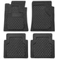 Universal Trim-to-Fit Car Floor Mats for Cars Trucks SUVs Rubber Non-Slip Waterproof All Weather Protection Floor Liner-Black - color: Black