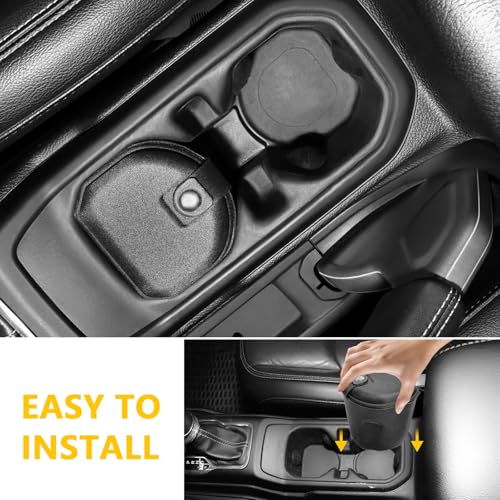 Center Console Coin Organizer Compatible with 2018-2026 Jeep Wrangler JLGladiator JT Accessories Armrest Insert Hodler Secondary Storage Box