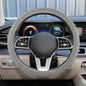 Elastic Stretch Steering Wheel Cover, 15" Breathable Microfiber Ice Silk Steering Wheel Protector, Universal Anti-Slip Car Warm in Winter&Cool in Summer Accessories for Men Women (Gray) - color: Gray