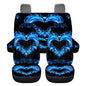 Blue Dolphin Car Seat Covers Full Set of 4 Pcs Neon Dolphin Car Accessories for Women Men Auto Front Rear Seat Breathable Bucket Seat Cover Automotive Cushion Pads Universal Fit - color: Blue Neon Dolphin