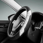 PIC AUTO Steering Wheel Cover, Sparkly Crystal Bling Glitter with Black Leather, Universal Fit 14.5"-15.5" Car Steering Wheels for Girls & Women, Breathable Anti-Slip Steering Wheels Cover - color: Black