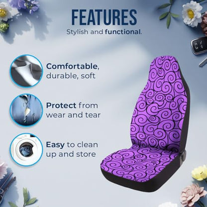 Power Fruit Car Seat Covers Set of 2, Breathable Front Seat Covers for Truck Sedan SUV, Anime Car Accessories, Anime Gift for Women Men - color: Anime Rubber Fruit