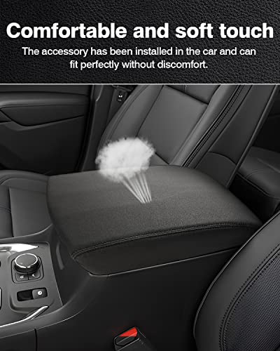 Autorder Center Console Cover for 2018-2024 Chevrolet Traverse Accessories Armrest Cover Anti-Scratch Middle Console Pad Leather Armrest Protector - size: 18-24 Chevy Traverse