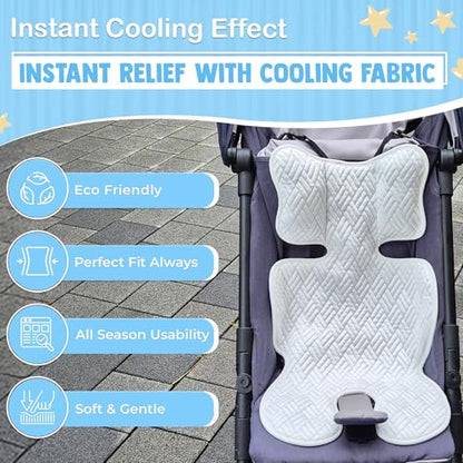 Baby Stroller Cooling pad car seat Cooling pad Universal Ice Cushion for car seat & Baby Stroller Liner | Baby Cooling Item in hot Summer Qmax 0.35