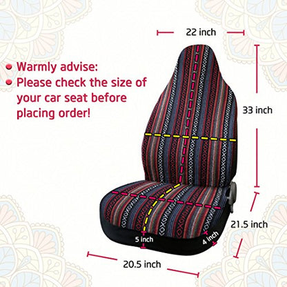 uxcell Universal Soft Blanket Bucket Seat Cover Mat for Car Vehicle Automotive - style: Dark Red