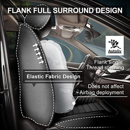 Car Seat Covers for Nissan Rogue Sport 2017-2022, Full Set 5 Seats Faux Leather Seat Cover Car Cushion Protector Compatible Airbag (5 Seat Full Set, Bgeige)