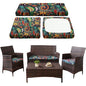 Waterproof 3-Piece Patio Sofa Cushion Cover Set - Replacement Covers for Outdoor Wicker Furniture, Bench & Seat Cushions