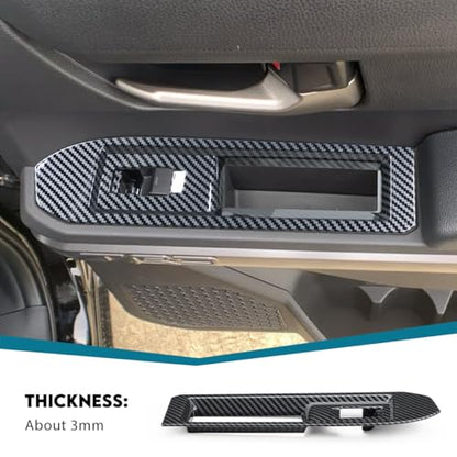 INTGET Window Lift Panel Cover for 2024 2025 2026 Toyota Tacoma Accessories/2025-2026 4Runner ABS Plastic Interior Decoration (Carbon Fiber,Window Lift Panel) - size: Window Lift Panel Cover