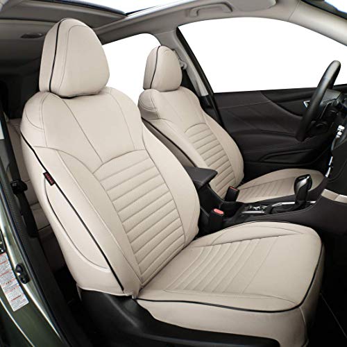 EKR Custom Fit CX5 Car Seat Covers for Select Mazda CX-5 2017-2021 CX-5 Sport & 2022 2024 2025 CX-5 S,Rear Row 40/60 Split W/No Armrest - Leatherette (Beige) - color: Leather (Beige), size: 2017-2025 CX-5 Rear 40/60 Split W/No Armrest