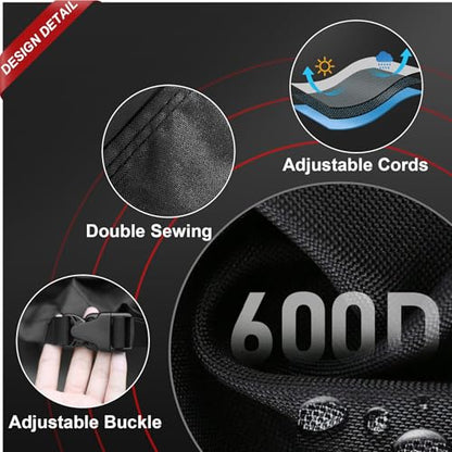 Zettum Patio Sofa Cover 80 Inch - 600D Outdoor Couch Cover Furniture Cover Waterproof & Heavy Duty, Large 3-Seater Bench Cover for Outside Sofa, Loveseat, Couch, Glider and Bench - 80 x 42 x 33 Inch - size: 80 x 42 x 33 Inch