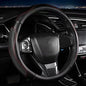 Leather - Car Steering Wheel Cover 15 inch Universal Fit Microfiber Steering Wheel Cover Anti-Slip, Soft, Breathable, Full Surround Car Wheel Cover (Red) - color: Red