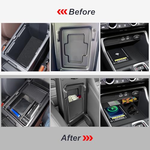 3PCS Center Console Organizer Compatible with 2026 2025 2024 2023 Honda CRV Armrest Storage Box Armrest Hidden Storage Box Secret Compartment Insert Tray Interior Accessories - size: 3 Pcs Center Console Organizer+secret Compartment