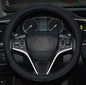 Rueesh Microfiber Leather Steering Wheel Cover Anti-Slip Matte Finish Auto Car Wheel Cover Universal 15 Inch Wheel Cover for Car Embossing Pattern Black Line - color: Black Line