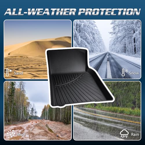 Compatible with Honda Odyssey 2005-2010 Floor Mats & Cargo Liner,All Weather Protection TPE, Anti-Slip Floor Liner Compatible with Honda Odyssey 2005 2006 2007 2008 2009 2010 Accessories - size: For Odyssey 2005-2010