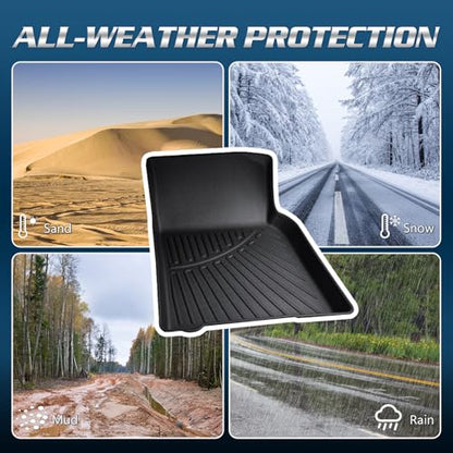 Compatible with Honda Odyssey 2005-2010 Floor Mats & Cargo Liner,All Weather Protection TPE, Anti-Slip Floor Liner Compatible with Honda Odyssey 2005 2006 2007 2008 2009 2010 Accessories - size: For Odyssey 2005-2010