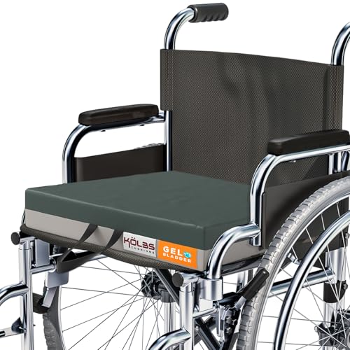 Kölbs Gel Extreme Wheelchair Cushions Seat Cushion, Coccyx, Sciatica & Tailbone Pain Relief Seating Pad Ideal for Office, Kitchen Wheelchairs and Auto, 20 x 16, 3 Inch Thick - size: 20x16x3 Inch (Pack of 1)