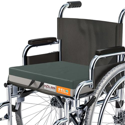 Kölbs Gel Extreme Wheelchair Cushions Seat Cushion, Coccyx, Sciatica & Tailbone Pain Relief Seating Pad Ideal for Office, Kitchen Wheelchairs and Auto, 20 x 16, 3 Inch Thick - size: 20x16x3 Inch (Pack of 1)