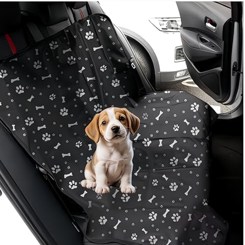 Waterproof Pet Car Seat Cover 49 x 51 in, Oxford Cloth Dog Car Seat Protector, Anti-Slip & Scratchproof Back Seat Cover, Urine Resistant Hammock Mat for Dogs & Cats