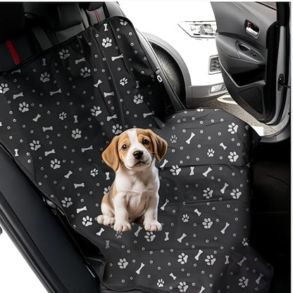Waterproof Pet Car Seat Cover 49 x 51 in, Oxford Cloth Dog Car Seat Protector, Anti-Slip & Scratchproof Back Seat Cover, Urine Resistant Hammock Mat for Dogs & Cats