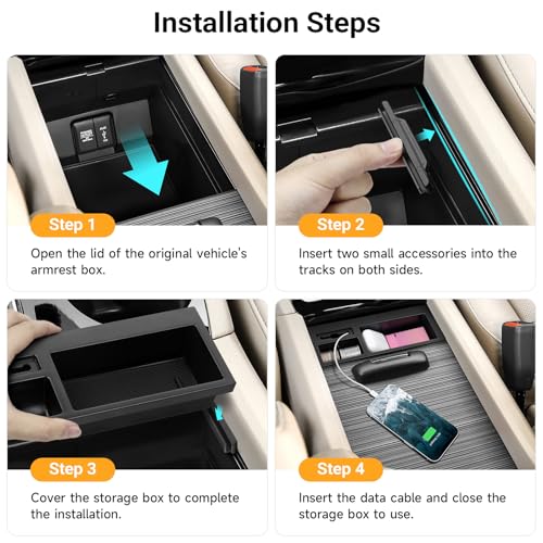 Hellet Center Console Insert Cable Protector Compatible with Honda 2016-2022 Pilot & 2019-2023 Passport & 2017-2023 Ridgeline Accessories Convenient for Mobile Phone Charging - size: for Honda 2016-2022 Pilot (Cable Protector)
