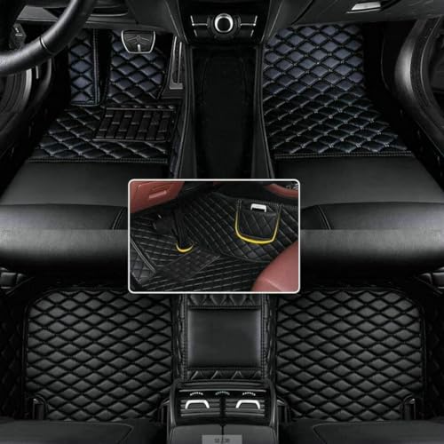 AerfineCar Mats Fit for BMW 1 2 3 4 5 6 7 8 Series X1 X2 X3 X4 X5 X6 X7 GT Waterproof car Floor mats Custom Full Coverage All Weather Protection Non-Slip Leather Floor Liners (Fashion Color 14) - color: Fashion Color 14